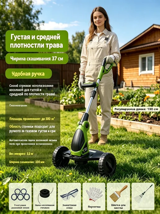 Садовый триммер электрический