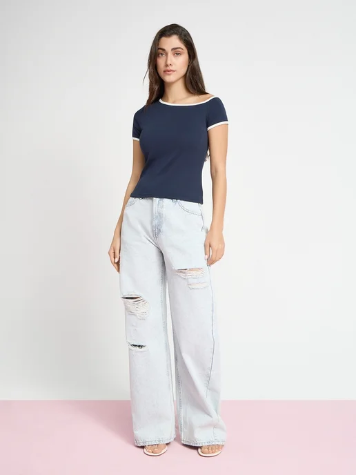 Джинсы широкие WIDE LEG
